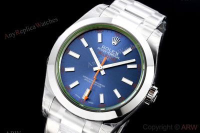 Swiss Replica Rolex Milgauss EX Factory Eta2836 Watch Blue Face